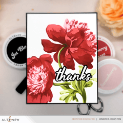 Stencil Art: White Cap Peonies Layering Stencil Set (6 in 1)