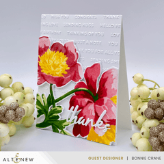Stencil Art: White Cap Peonies Layering Stencil Set (6 in 1)