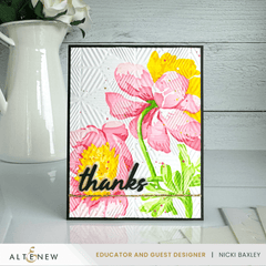 Stencil Art: White Cap Peonies Layering Stencil Set (6 in 1)