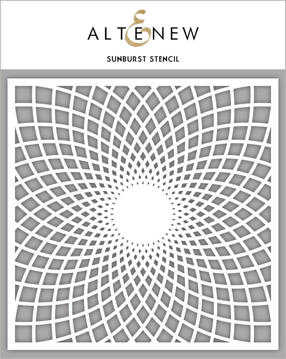 Photocentric Stencil Sunburst Stencil