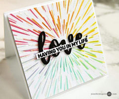 Photocentric Stencil Warp Speed Stencil