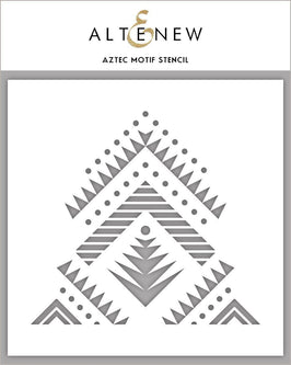 Photocentric Stencil Aztec Motif Stencil