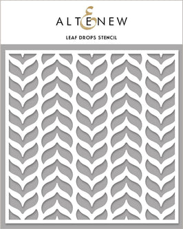 Photocentric Stencil Leaf Drops Stencil