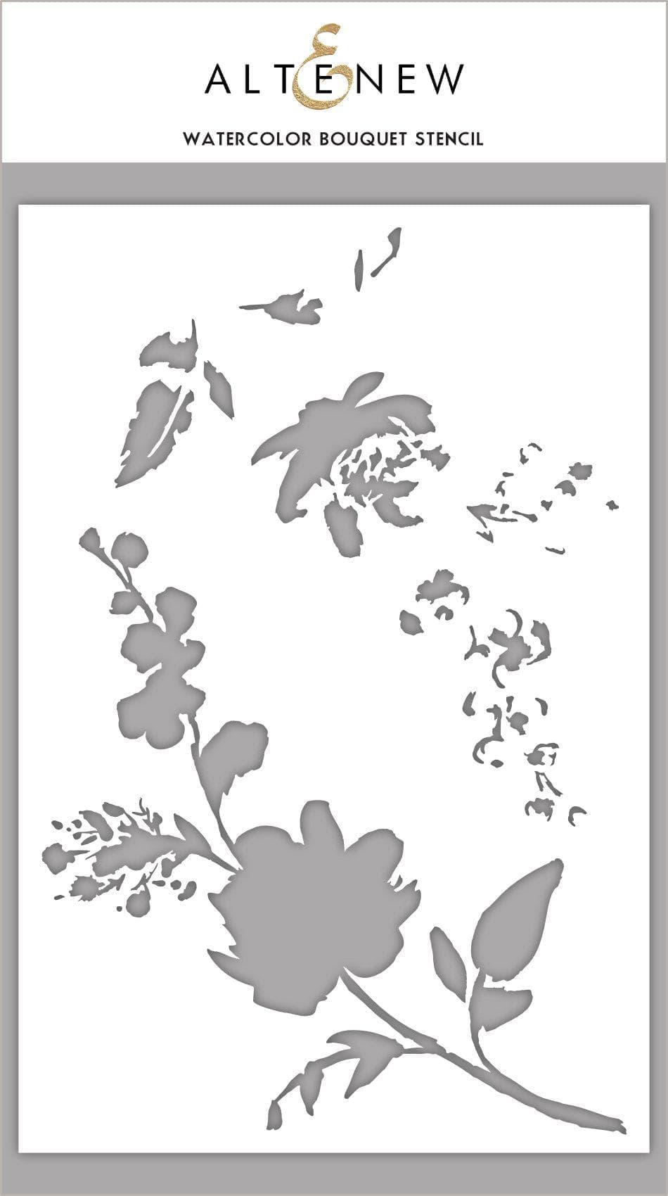 Photocentric Stencil Watercolor Bouquet Stencil