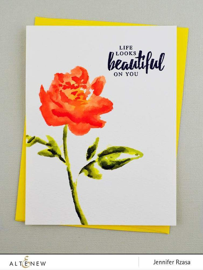 Photocentric Stencil Watercolor Bouquet Stencil
