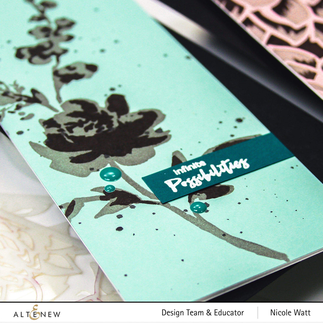 Photocentric Stencil Watercolor Bouquet Stencil