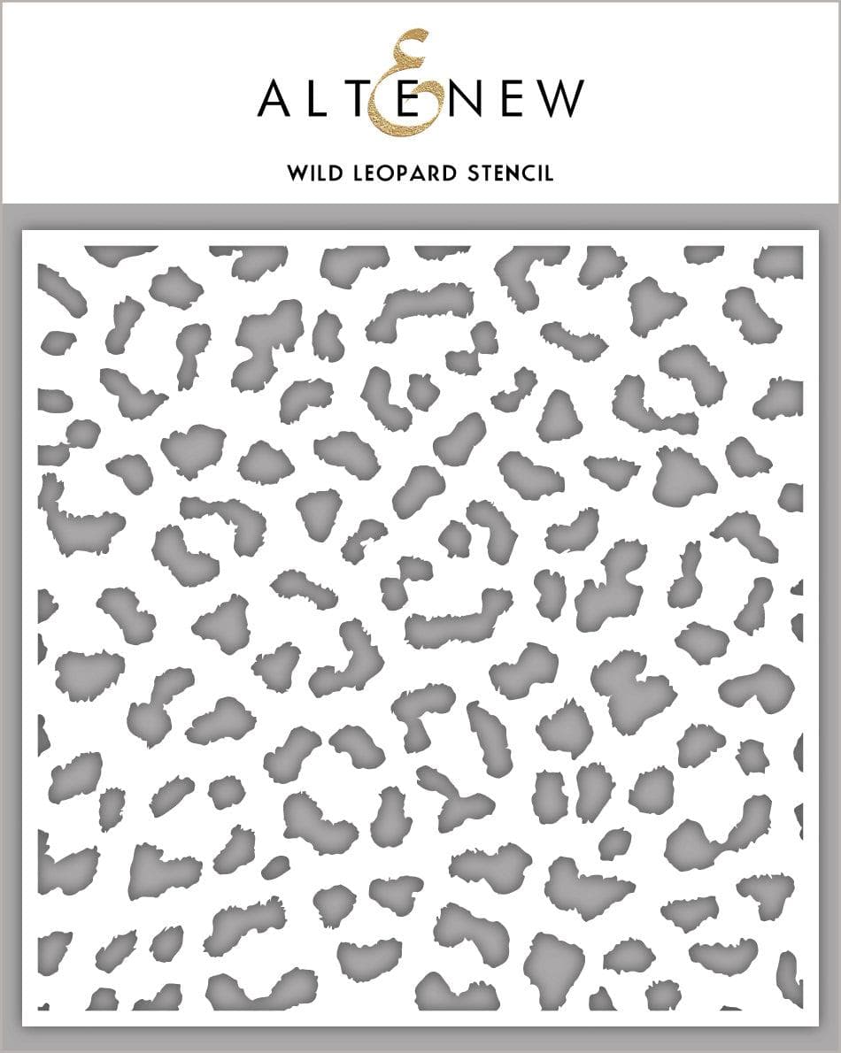 Photocentric Stencil Wild Leopard Stencil