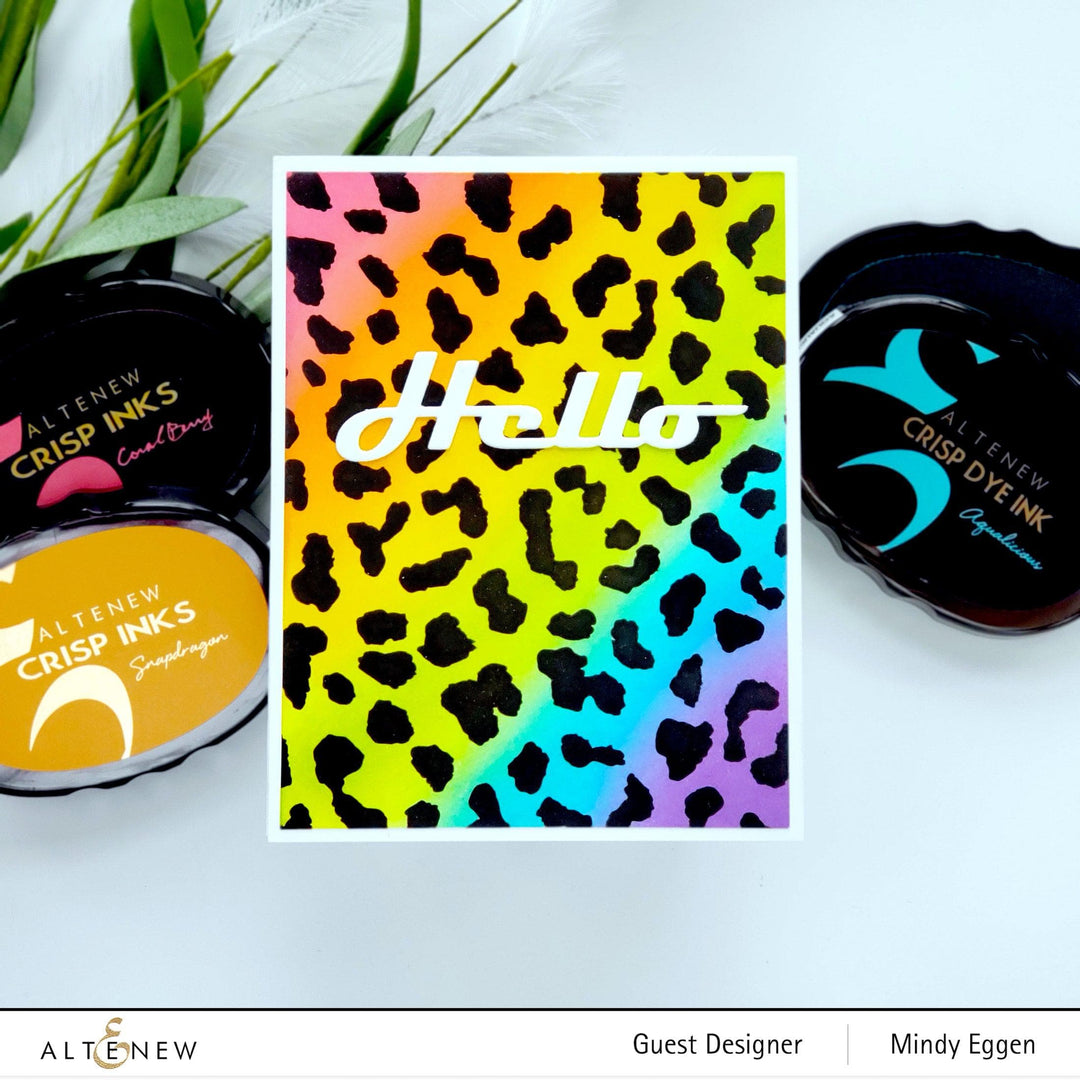 Photocentric Stencil Wild Leopard Stencil