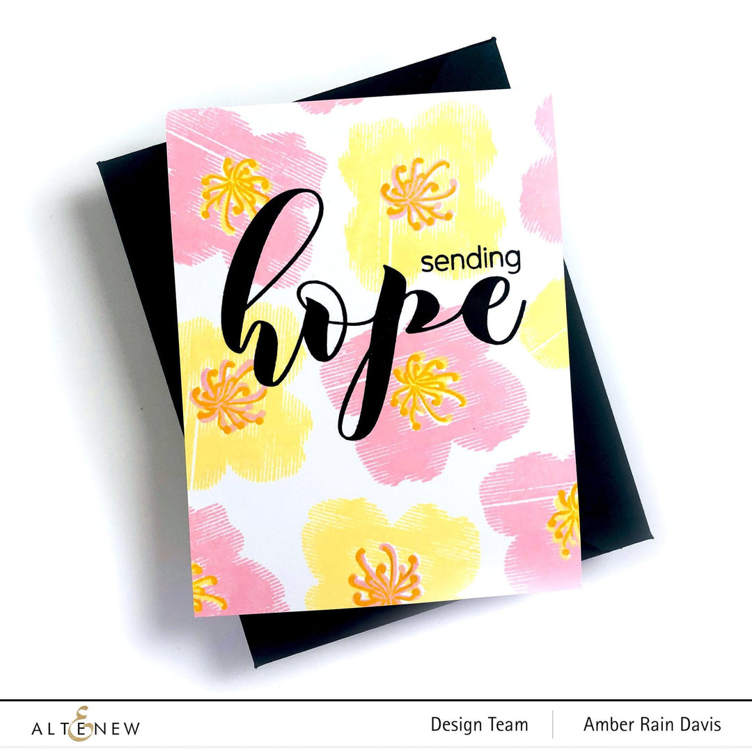 Photocentric Stencil Zig Zag Floral Mask Stencil