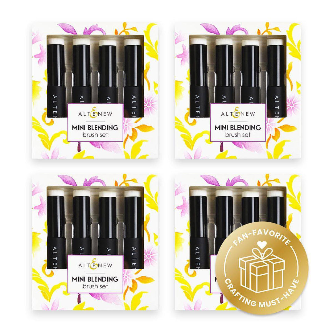 Altenew Tools Bundle 16 Mini Ink Blending Brush Bundle (4 Sets of 4 Brushes)