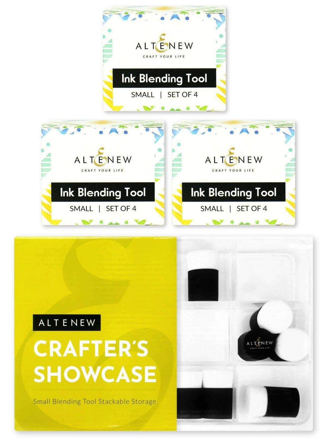 Altenew Tools Bundle Stay Organized 12 Ink Blending Tools & Stackable Storage Bundle