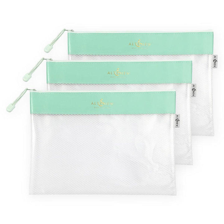Teal Zip 'n' Stash Pouches Bundle (3 pcs)