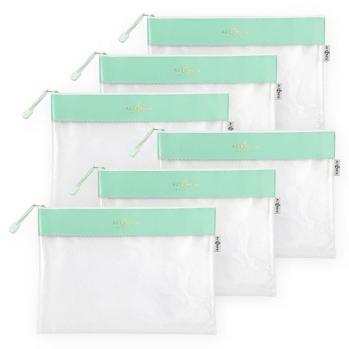 Teal Zip 'n' Stash Pouches Bundle (6 pcs)