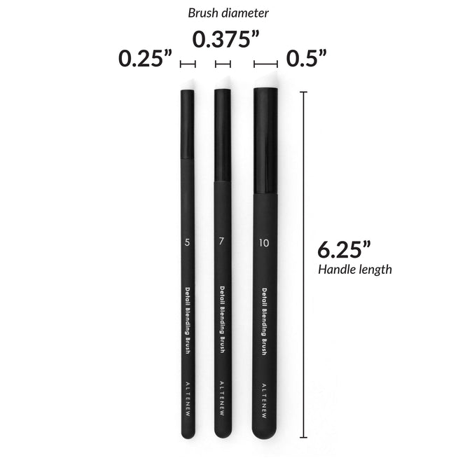 Altenew detailed blending brush set with angled bristles for precise makeup or craft blending applications.