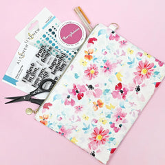 Dreaming in Watercolor Zipper Pouch (280mm x 195mm)