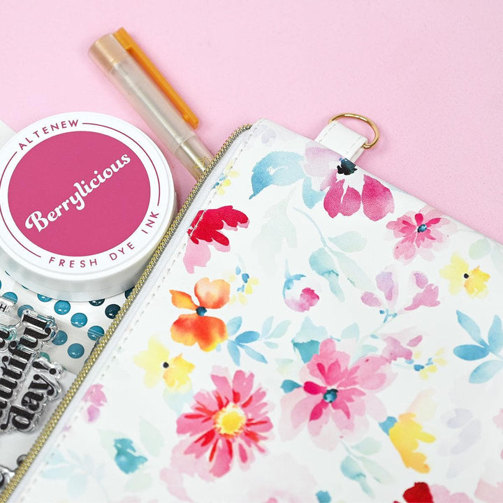 Dreaming in Watercolor Zipper Pouch (280mm x 195mm)