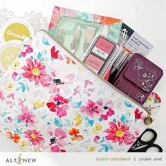 Dreaming in Watercolor Zipper Pouch (280mm x 195mm)