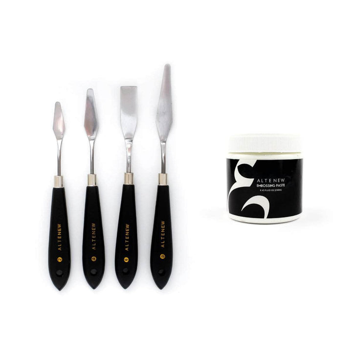 Altenew Tools & Embossing Paste Bundle Embossing Paste & ﻿﻿﻿﻿﻿﻿Palette Knife Bundle