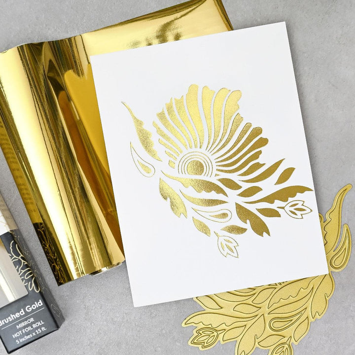 Hot Foil Roll - Brushed Gold (Mirror)