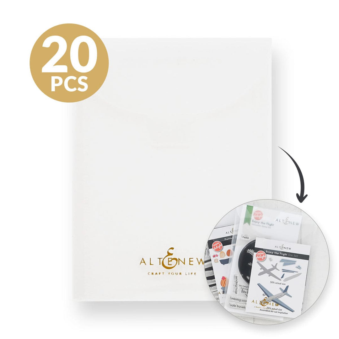 Storage Pockets: 4.5" x 6" (20 pieces/set)