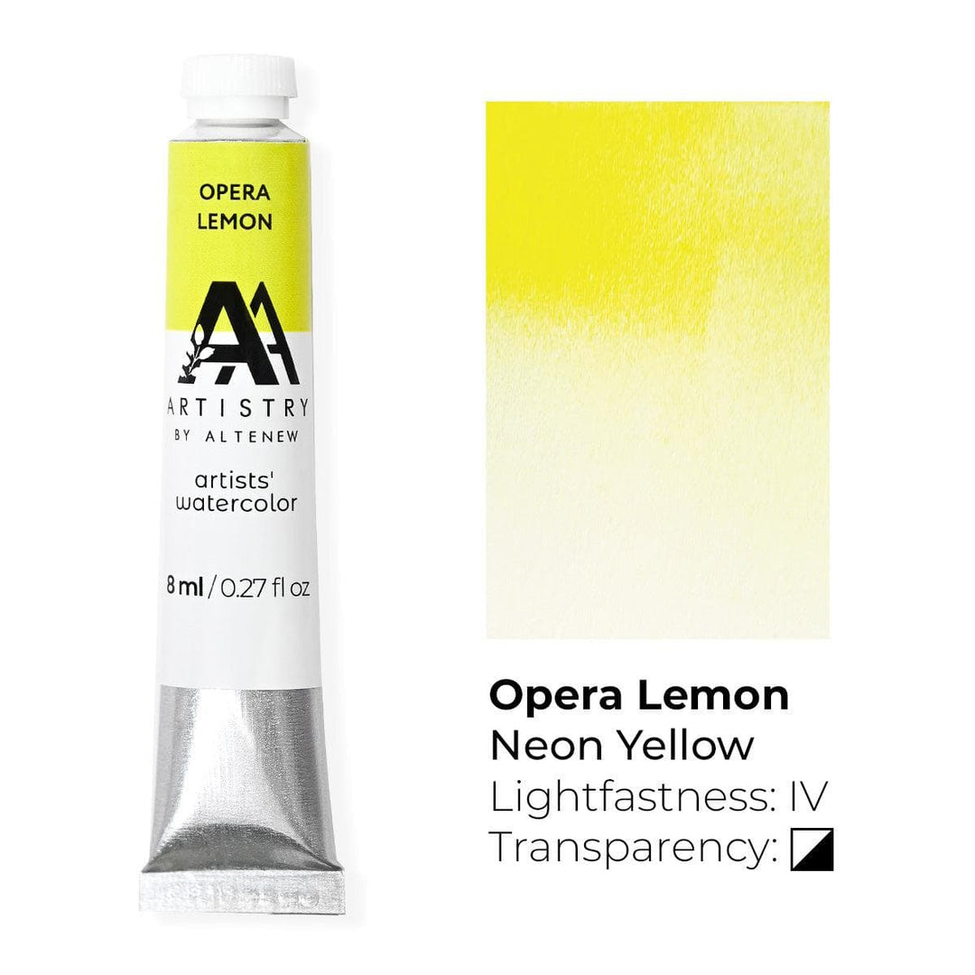 Be Creative Arts Crafts Watercolor Artists' Watercolor Tube - Opera Lemon - (C.I.PY.135)