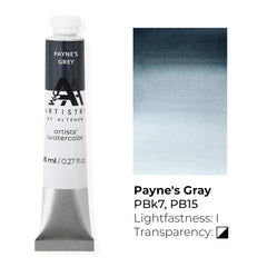 Artists' Watercolor Tube - Payne's Grey