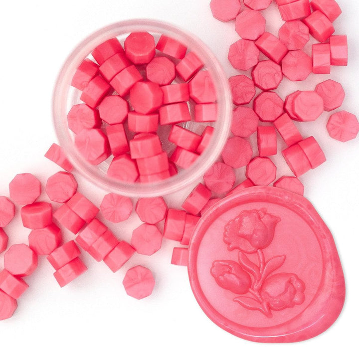 Coral Berry Wax Beads