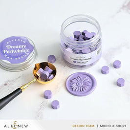 Dreamy Periwinkle Wax Beads