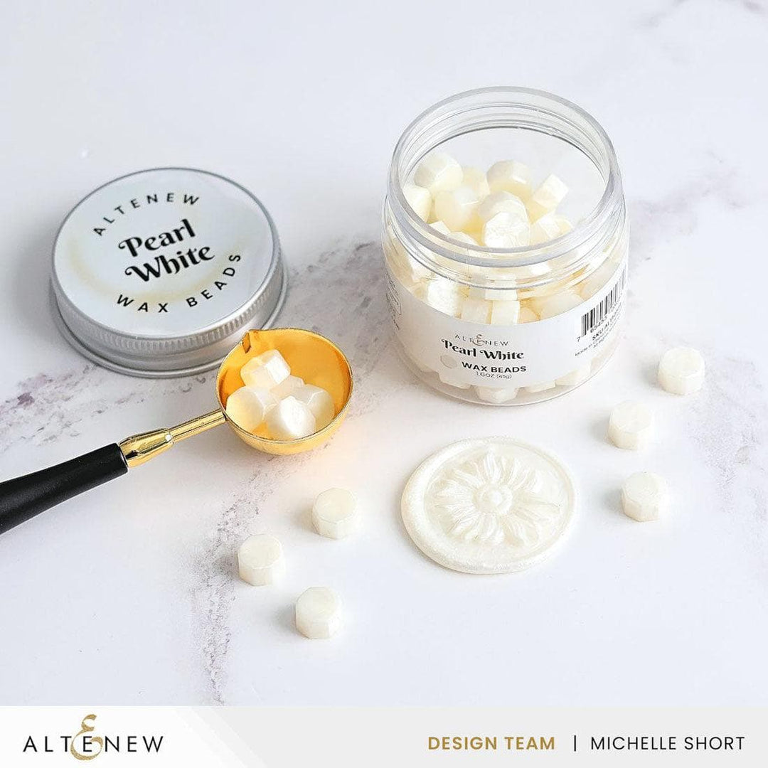 Pearl White Wax Beads
