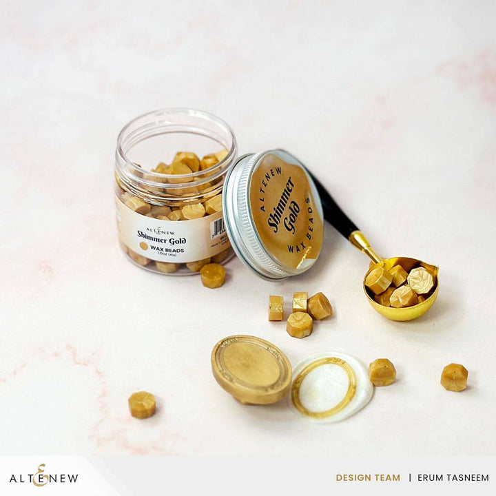 Shimmer Gold Wax Beads