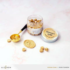 Shimmer Gold Wax Beads