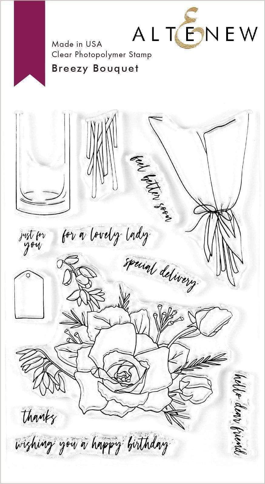 Altenew Stamp & Die Bundle Breezy Bouquet Stamp & Die Bundle