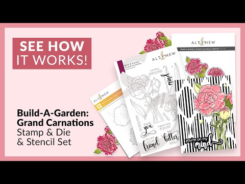 Build-A-Garden: Grand Carnations & Add-On Die Bundle