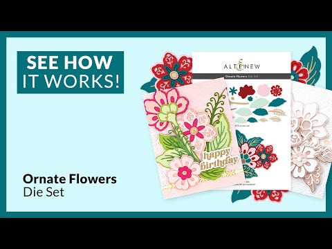Ornate Flowers Die Set