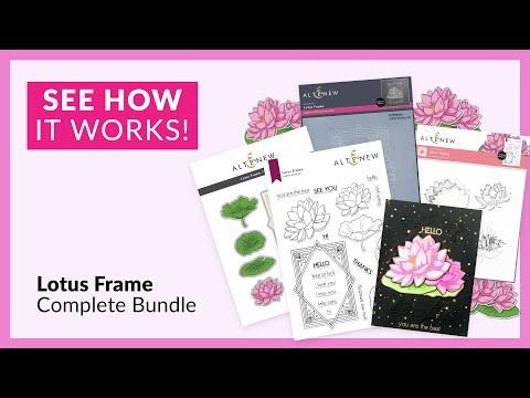 Lotus Frame Stamp Set